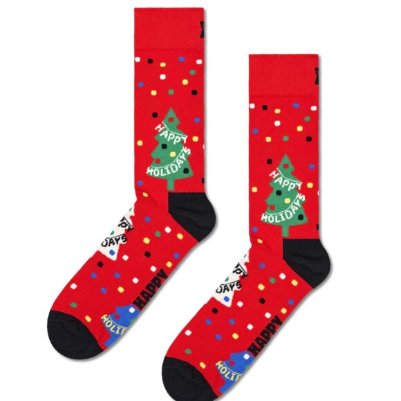 Happy Socks Trending Holiday Socks Gifts Christmas Tree Candy Cane 5.5 - 9.5 - Picture 3 of 7